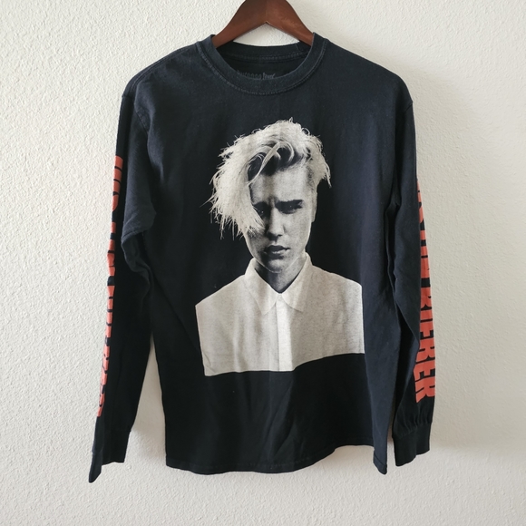 Justin Bieber 2016 Purpose tour merch shirt sz M long sleeve front back graphic - Picture 1 of 8